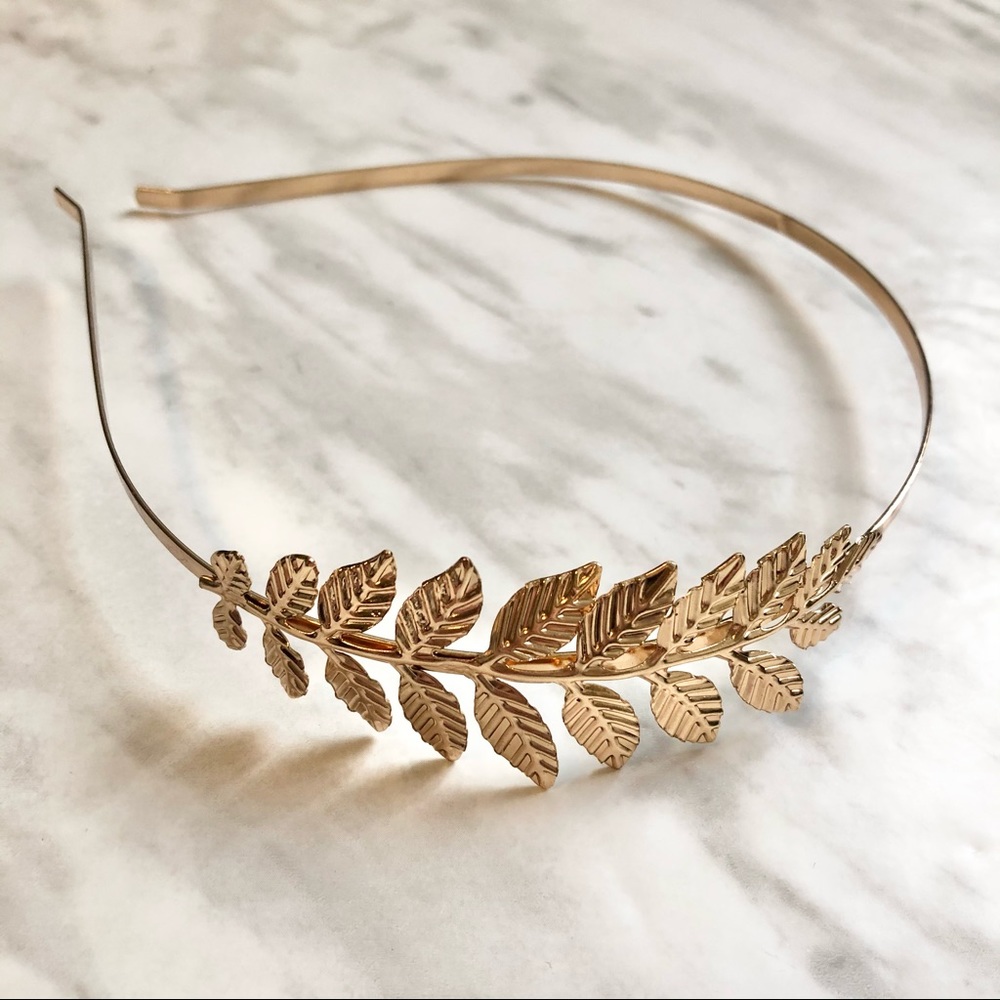 🎉 New Greek Leaf Gold Headband